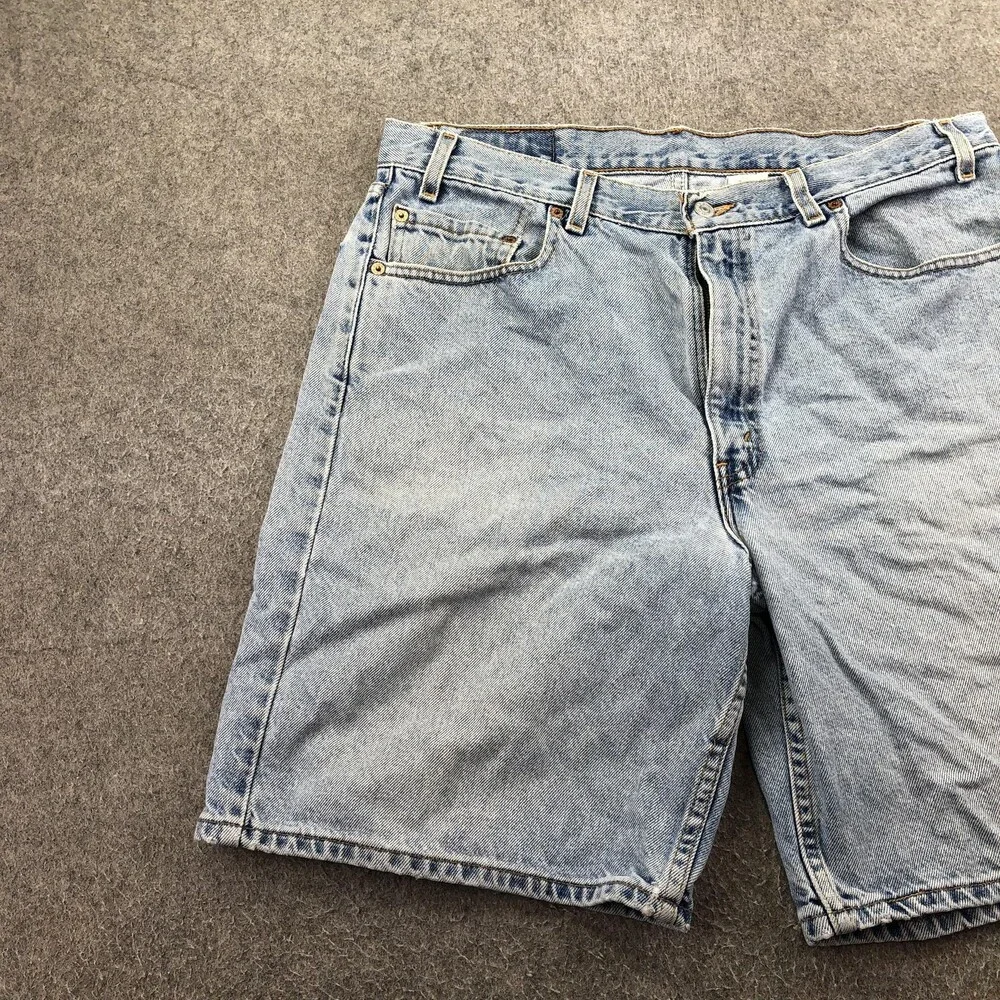 Levis 550 Shorts Mens 36 Blue Denim Bermuda Relaxed Fit 9 Inseam Casual Summer